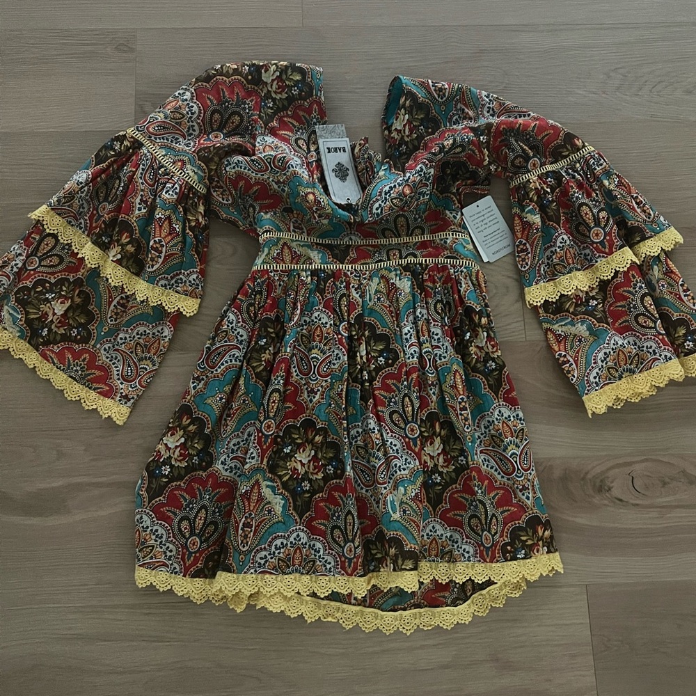 BAROK Nordstrom Multicolor Paisley Dress